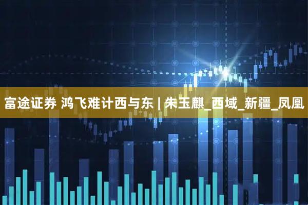 富途证券 鸿飞难计西与东 | 朱玉麒_西域_新疆_凤凰